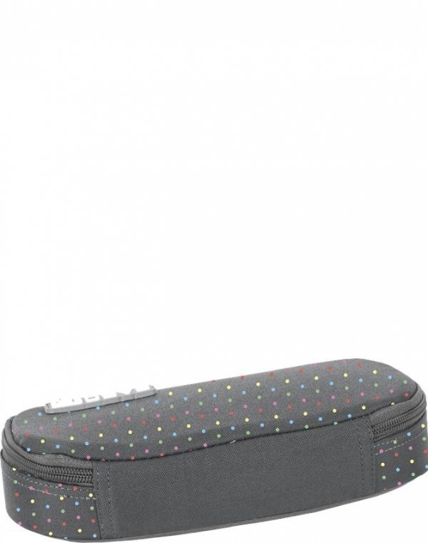 Szary Piórnik Kropki dla Dziewczyny Młodzieżowy Szkolny [PPMQ19-013]