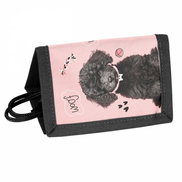 PORTFEL DZIECIĘCY Z PIESKAMI SZKOLNY PASO PORTFELIK DLA DZIEWCZYNEK PIESEK