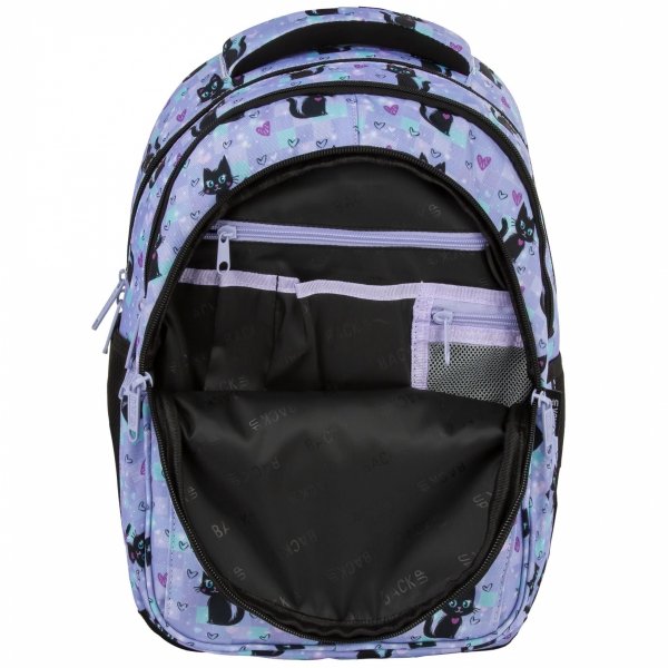 KOTY PLECAK BACKUP SZKOLNY MŁODZIEŻOWY DLA DZIEWCZYNY Z KOTKAMI MAGIC CATS