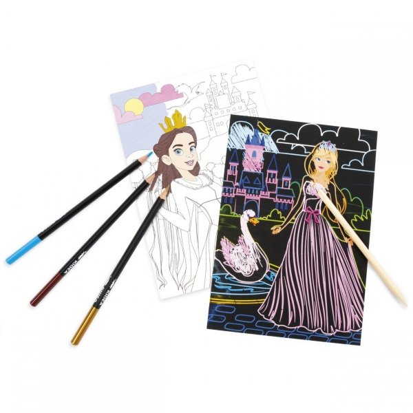 Wydrapywanka i Kolorowanka 2w1 Księżniczki Kidea [WKEKA]