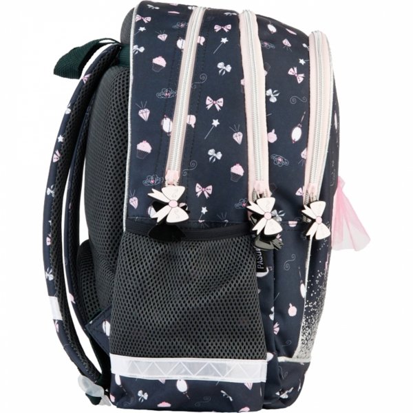 BALERINA Plecak Szkolny dla Uczennic Dziewczęcy do Podstawówki CZARNY PASO