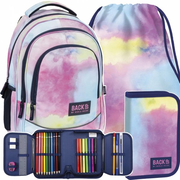 Dziewczęcy Plecak Szkolny Backup Zestaw 3el [PLB5X29]
