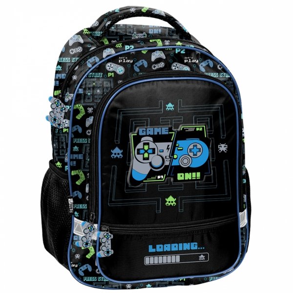 PLECAK GAMEPAD SZKOLNY GRA DO 1 KLASY PODSTAWÓWKI GAMER GAMING ZESTAW 6w1