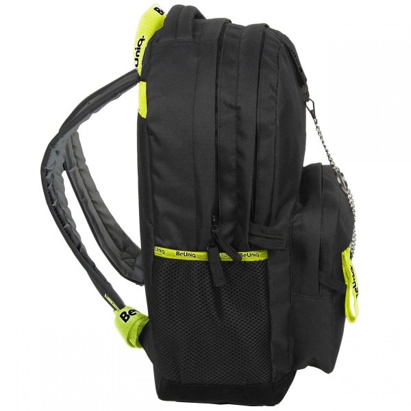 Czarny Młodzieżowy Plecak Szkolny Paso BeUniq [PPY22-228]