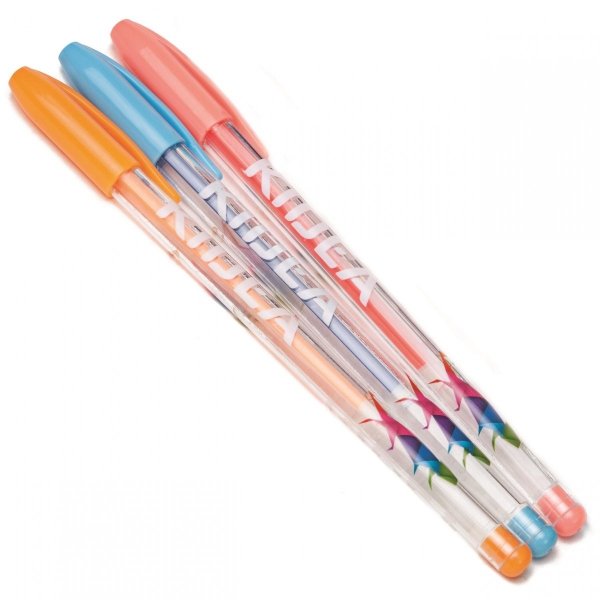 Długopisy Żelowe Fluorescencyjne 24 Kolory Kidea [DZ24KA]