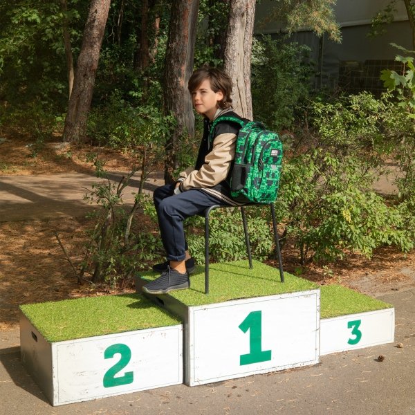 MINECRAFT PLECAK MŁODZIEŻOWY BACKUP SZKOLNY KOMPLET 3w1 PIKSELE GRA DERFORM