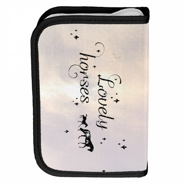 PIÓRNIK Z WYPOSAŻENIEM Z KONIEM SZKOLNY DLA DZIEWCZYNEK KOŃ KONIE HORSE