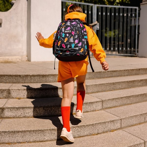 BACKUP KOMPLET 5w1 PLECAK MŁODZIEŻOWY DO SZKOŁY DERFORM DZIEWCZĘCY