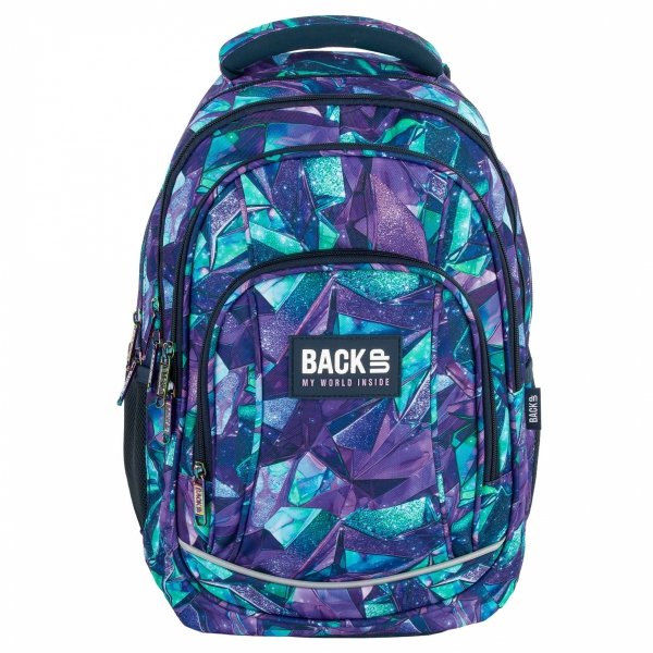 PLECAK BACKUP SZKOLNY MŁODZIEŻOWY DLA DZIEWCZYNY CRYSTAL 4 KOMOROWY POJEMNY