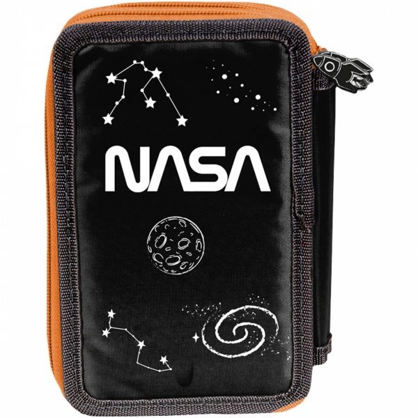 NASA Piórnik 3 komorowy z Wyposażeniem Szkolny dla CHŁOPAKA PASO