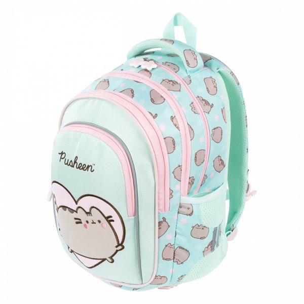 PUSHEEN MINT KOMPLET 5w1 MAJEWSKI DLA DZIEWCZYNEK PLECAK KOT KOTKI