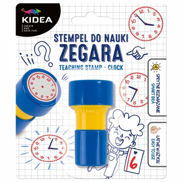 STEMPEL DO NAUKI GODZIN NA ZEGARZE PIECZĄTKI STEMPELKI KIDEA DLA DZIECKA