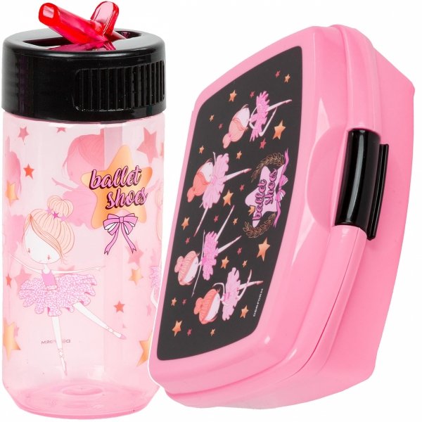 PLECAK BALETNICA KOMPLET 5el DLA DZIEWCZYNEK SZKOLNY DO PODSTAWÓWKI