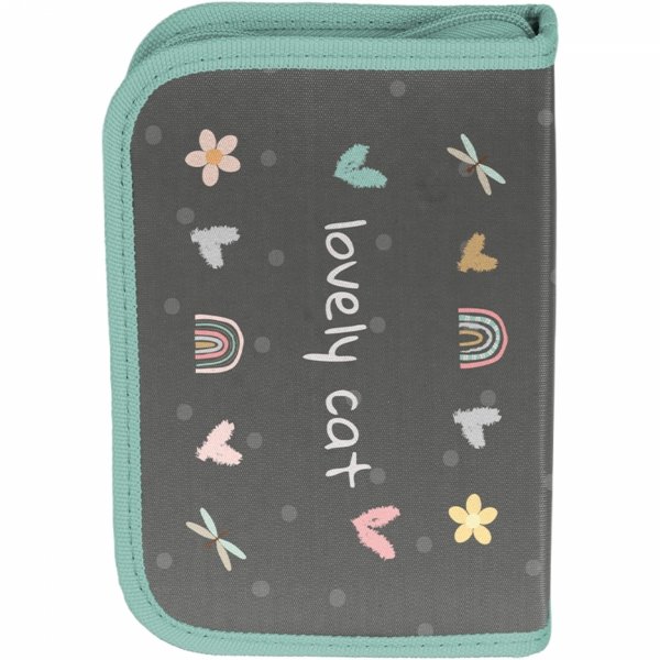 PIÓRNIK KOTEK SZKOLNY DO PODSTAWÓWKI DLA DZIEWCZYNEK DO 1 KLASY Z KOTKIEM