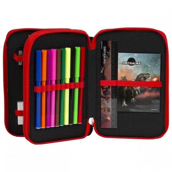 Tornister Tyranozaur Chłopięcy Zestaw Szkolny Dinozaur [TEMBDN17]