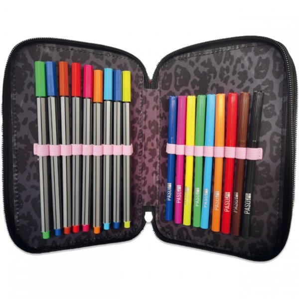 Myszka Minnie Piórnik 3 Komorowy z Wyposażeniem Szkolny dla Dziewczynki [DM22AA-023]