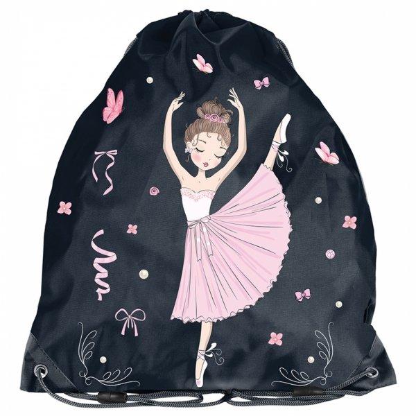 PLECAK SZKOLNY TANCERKA DLA DZIEWCZYNY DO 1 KLASY KOMPLET 3w1 BALERINA PASO
