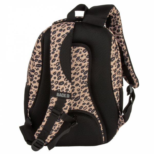 BACKUP MŁODZIEŻOWY SZKOLNY PLECAK PANTERKA KOMPLET 5el USTA DLA DZIEWCZYNY