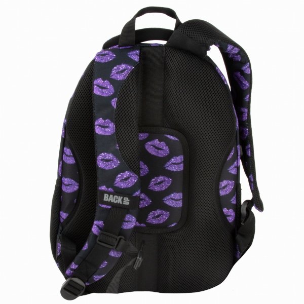 BACKUP PLECAK SZKOLNY MŁODZIEŻOWY DZIEWCZĘCY GLITTER KISS ZESTAW 5 ele