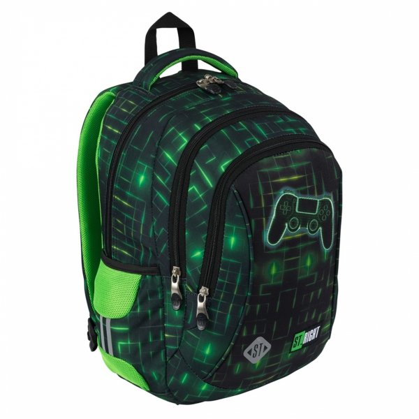 GAMER PLECAK ST.RIGHT SZKOLNY GAME ZESTAW 5w1 GRY DLA CHŁOPAKÓW GAMEPAD