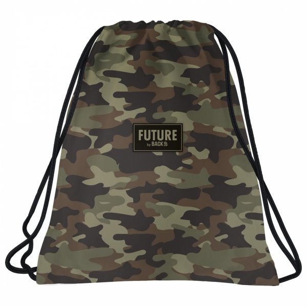 MORO ZESTAW 5el. SZKOLNY PLECAK MŁODZIEŻOWY BACKUP KAMUFLAŻ WOJSKOWY