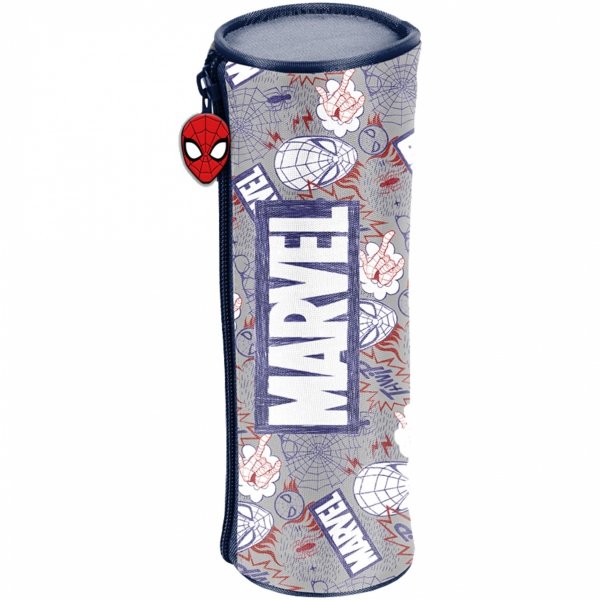 SPIDERMAN Piórnik Tuba Okrągły Szkolny Paso MARVEL Chłopięcy do Podstawówki