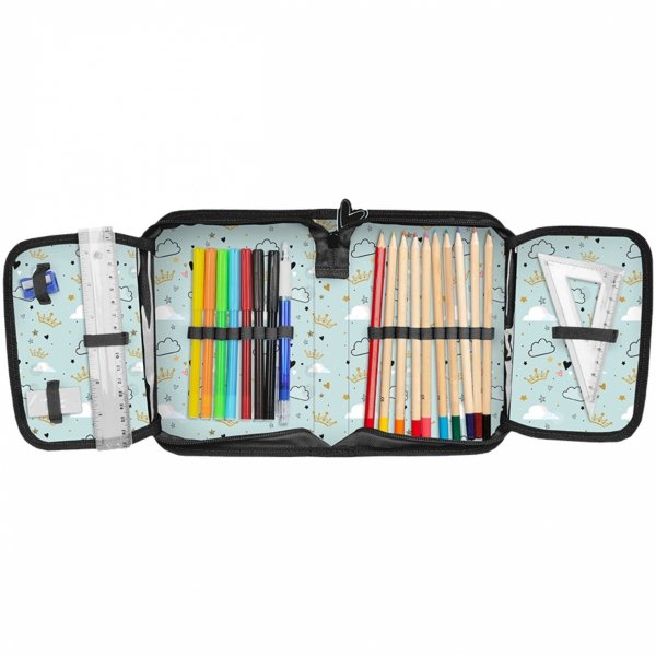 PANDA MIŚ PLECAK ZESTAW SZKOLNY DZIEWCZĘCY DO 1 KLASY PODSTAWÓWKI Z MISIEM