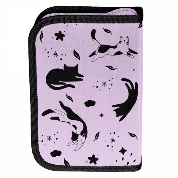 PIÓRNIK z KOTKIEM SZKOLNY DO PODSTAWÓWKI DLA DZIEWCZYNEK DO 1 KLASY Z KOTEM