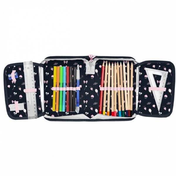 TANCERKA Piórnik Szkolny Dziecięcy z Wyposażeniem dla Uczennic Podstawówki BALERINA