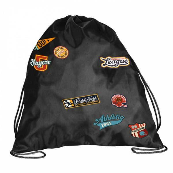 CZARNY WOREK NA WF STRÓJ KAPCIE OBUWIE BUTY DLA CHŁOPAKA BeUniq