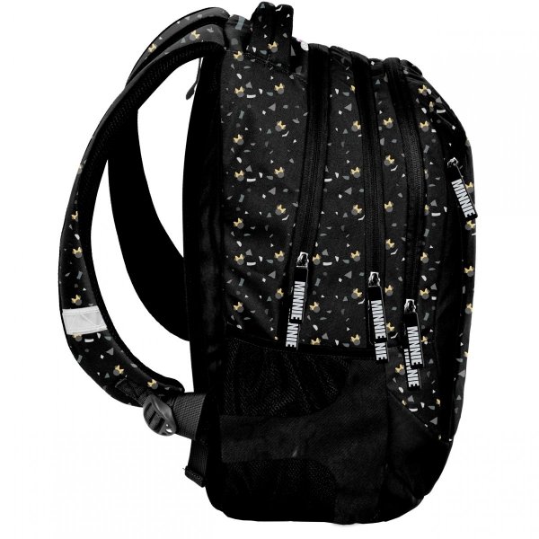 Komplet Myszka Minnie Czarny Szkolny Plecak Młodzieżowy BeUniq [DM22JJ-2808]