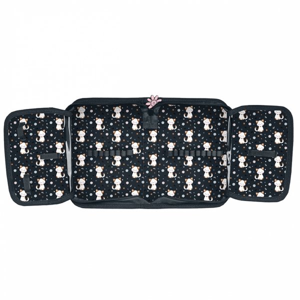 PIÓRNIK KOTEK SZKOLNY DO PODSTAWÓWKI DLA DZIEWCZYNEK DO 1 KLASY Z KOTKIEM