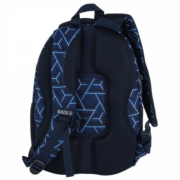 PLECAK BACKUP ION SZKOLNY MŁODZIEŻOWY DLA CHŁOPAKA KOMPLET 5 ele NIEBIESKI