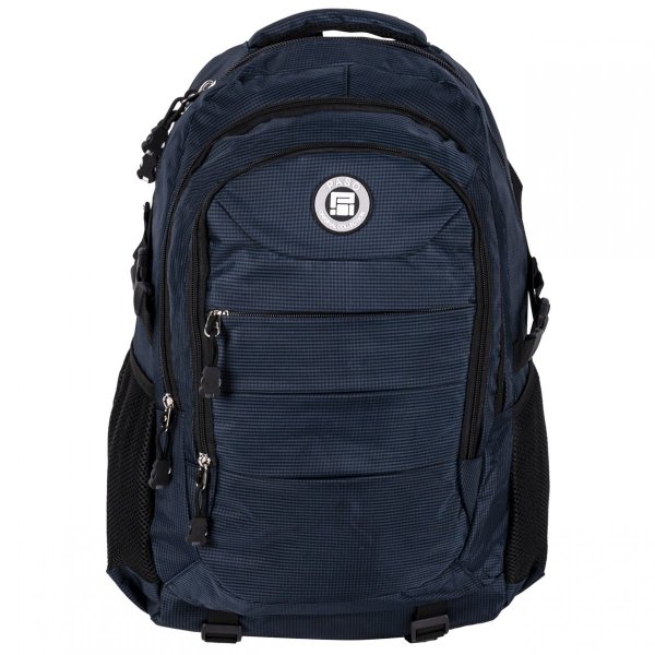 DUŻY PLECAK MŁODZIEŻOWY 30l MĘSKI TURYSTYCZNY NIEBIESKI DO SZKOŁY GRANATOWY