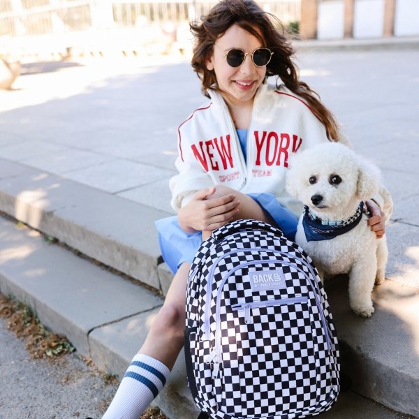 PLECAK ZESTAW 5w1 MŁODZIEŻOWY BACKUP SZKOLNY SZACHOWNICA KRATKA KRATKA