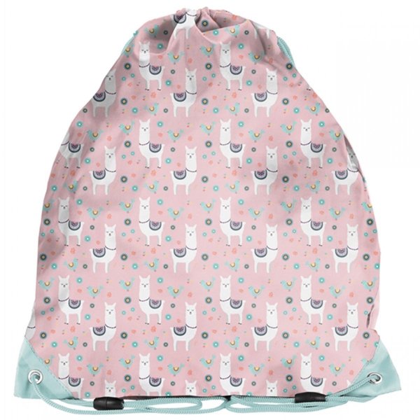 Worek z Lamą na Obuwie Sportowy dla Dziewczynek do szkoły [PP22LM-712]