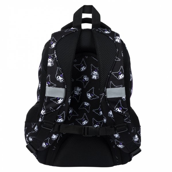 KUROMI BLACK PLECAK KOMPLET 5 ele MAJEWSKI DLA DZIEWCZYNY 4-komorowy