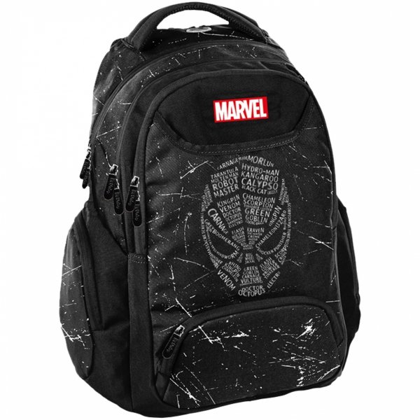 SPIDERMAN PLECAK SZKOLNY CZARNY BEUNIQ MŁODZIEŻOWY MARVEL DLA CHŁOPAKOW