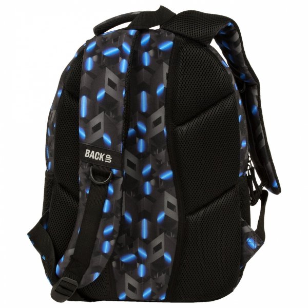 KOMPLET 5 ele. BACKUP RIDDLE PLECAK SZKOLNY ABSTRAKCJA 3D CHŁOPIĘCY