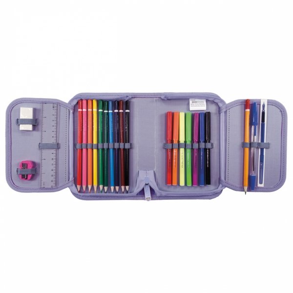 FIOLET SZACHOWNICA MŁODZIEŻOWY PLECAK BACKUP DZIEWCZĘCY SZKOLNY ZESTAW 3ele