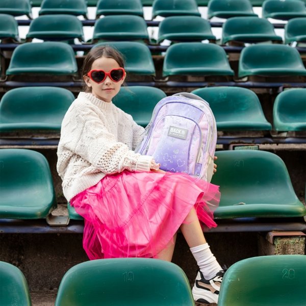 PLECAK BACKUP SZKOLNY MŁODZIEŻOWY DLA DZIEWCZYNY SERCA TWINKLE 4 KOMOROWY