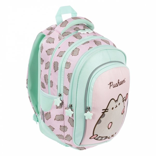 PUSHEEN PINK KOMPLET 5w1 MAJEWSKI DLA DZIEWCZYNEK PLECAK KOT KOTKI