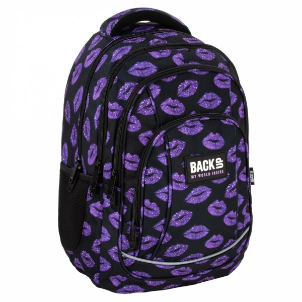 USTA BACKUP PLECAK SZKOLNY MŁODZIEŻOWY DZIEWCZĘCY GLITTER KISS KOMPLET 5w1