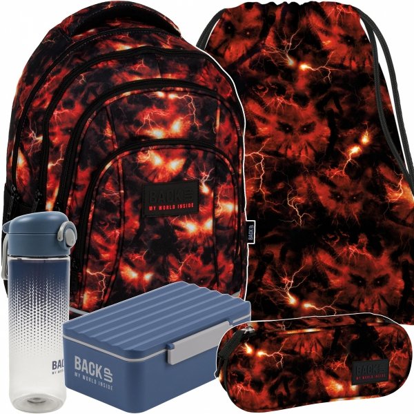 KOMPLET 5w1 BACKUP PLECAK SZKOLNY MŁODZIEŻOWY STRANGER CHŁOPIĘCY