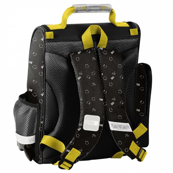 TORNISTER SZKOLNY EMOTKI SMILEY DO 1 KLAS KOMPLET 5w1 BUŹKI EMOTIKONY PASO