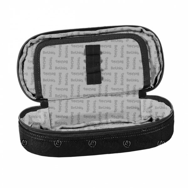 IRON MAN PIÓRNIK ETUI SZKOLNY Z KLAPKĄ MŁODZIEŻOWY CZARNY BeUniq CHŁOPIĘCY