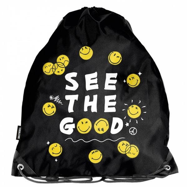 TORNISTER SZKOLNY EMOTKI SMILEY DO 1 KLAS KOMPLET 5ele BUŹKI EMOTIKONY PASO