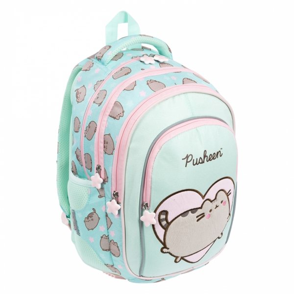 PUSHEEN MINT KOMPLET 5el MAJEWSKI DLA DZIEWCZYNY PLECAK KOT KOTKI
