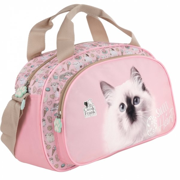 KOTEK TORBA SZKOLNA KOT SPORTOWA NA BASEN DLA DZIEWCZYNEK Z KOTKAMI CATS