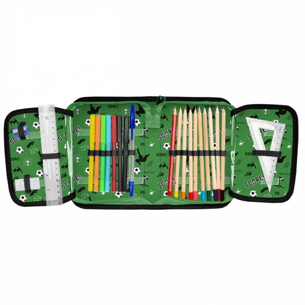 PIŁKA NOŻNA PLECAK SZKOLNY DO 1 KLASY SZKOŁY PODSTAWOWEJ KOMPLET 3el PASO